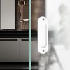 MOROBOR Oval Recessed Sliding Door Pulls, 2pcs White Flush Pull