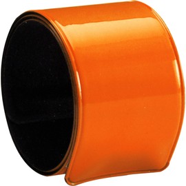 noTrash2003 10 Reflective Bands Reflective Safety Bands Snap Bracelet Ankle Strap Snap Bracelets Safety for Cyclists Joggers Children in 4 Colours (Orange)