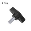 sourcing map 4pcs Tee Wing Knobs M10 x 20mm Metric