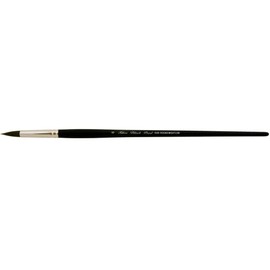 Silver Brush Limited 6400-6 Black Pearl Round Brush for Watercolor, Size 6, Long Handle