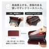 LIZDAYS Women's Long Wallet, Skimming, Prevents Skimming, Genuine Leather, grey