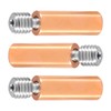 QCCAN 3PCS Upgrade All Metal Bimetal Heatbreak Copper Titanium TC4
