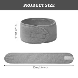 4 Pcs Facial Headband, Soft Towel Head Band, Facial Loop Headband, Skincare Hair Band, Microfibre, Spa Adjustable Hair Band, for Bath, Women's Makeup and Sports Yoga (4 Colour)