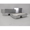 50 x 2 Compartment Aluminium Foil Rectangular Roasting Oven Baking