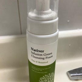 Chino Shioya Nativer Infusion Green Cleansing Foam 200ml Youth Acne Trouble Soothing Men's Face Wash / 치노시오야 나티베르 인퓨전 그린 클렌징폼 200ml 청소년여드름 트러블진정 남자세안제