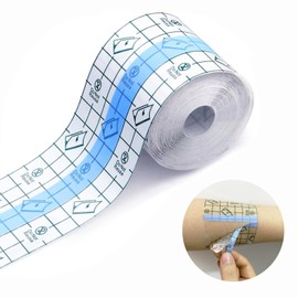 10 m x 5 cm Fixation Plaster Waterproof Transparent Bandage Shower Plaster Waterproof Shower Plaster Roll for Sports, Showers