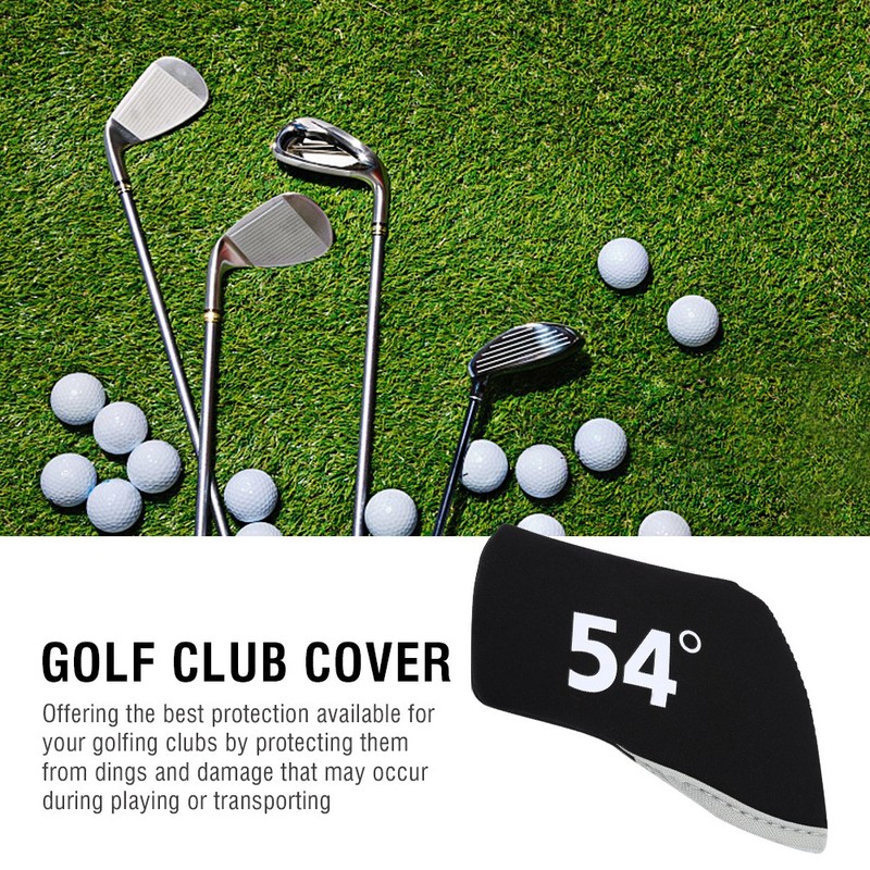 6Pcs Golf Club Iron Head Elastic Protective Cover Case Set
