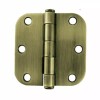 Liberty HN0010g-AB 3" Round Corner Hinge Antique Brass Full Mortise