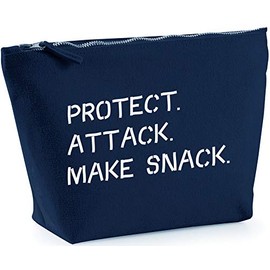 Hippowarehouse Protect attack make snack printed make up cosmetic wash bag 18x19x9cm