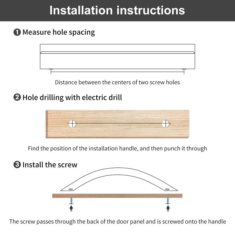 homdiy 10 Pack Brushed Nickel Cabinet Pulls 6 1/4 Inch