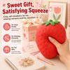 Jumbo Strawberry Squishy for Stress Relief, Slow Rising Big Fruit
