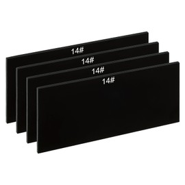 PATIKIL Welding Len Shade 14 Glass 4-1/4" x 2", 4Pcs Hardened Glass Black Darkening Filter Plates Covers Replacement for Weld Helmet Hood