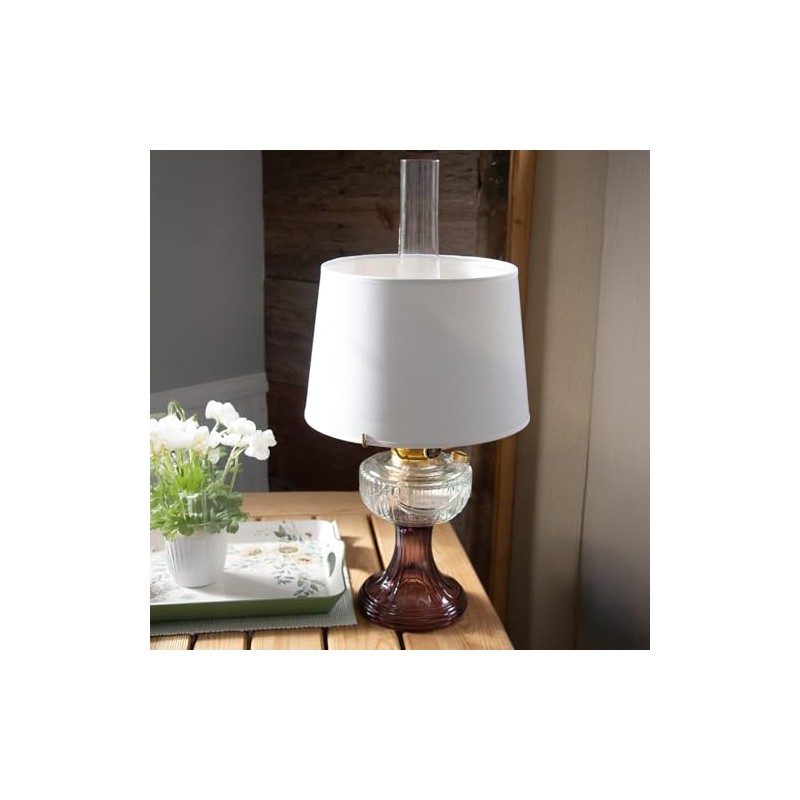Aladdin Parchment Oil Lamp Shade, 12 inch Base Fitter. Plain