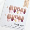 ONPRESS 30Pcs Summer Shell Press on Nails Medium Almond Fake
