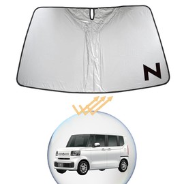 XIKER Honda N-BOX JF5 JF6 Sunshade for Windshield Heat Protection, Lightweight, Compact, UV Protection, Anti-deterioration, Foldable, Storage, Car Sunshade, Insulation, Includes Storage Bag, Easy