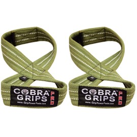 Deadlift Straps Best Straps ON The Market Figure 8 Lifting Straps The #1 Choice for Power Lifters weightlifters workout Enthusiasts (60 cm Up to 6.0" Wrist Circumference, Green)
