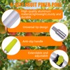 20FT Telescopic Fruit Picker With Wire Basket and Woven Basket,Adjustable