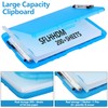 Clipboard with Storage, Side Open Nursing Clipboard Foldable Storage, Plastic