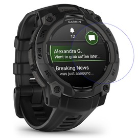 MOTONG Compatible with Garmin Instinct 3 45mm Screen Protector - Tempered Glass Screen Protectors Compatible with Garmin Instinct 3 45mm 9 H Hardness,Made From Real Glass