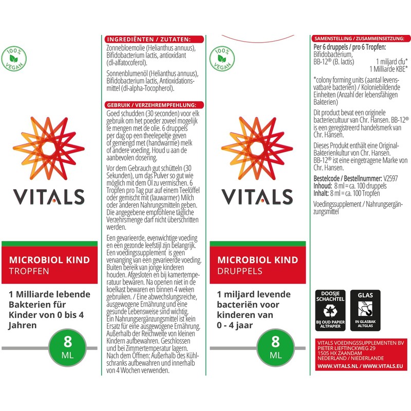 Vitals - Microbiol Child Drops 16 Daily Doses Unique Probiotic