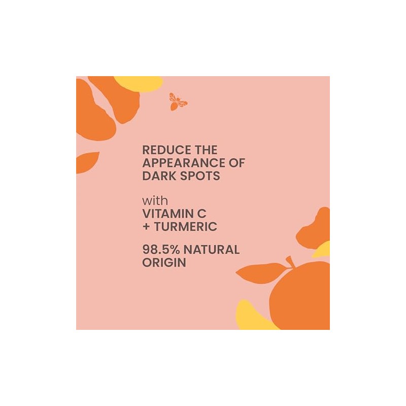 Burt's Bees Brightening Booster Serum, Vitamin C and Turmeric, 1