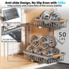 Liuoud Under Sink Organizer Storage 2 Pack, 2 Tier Slide