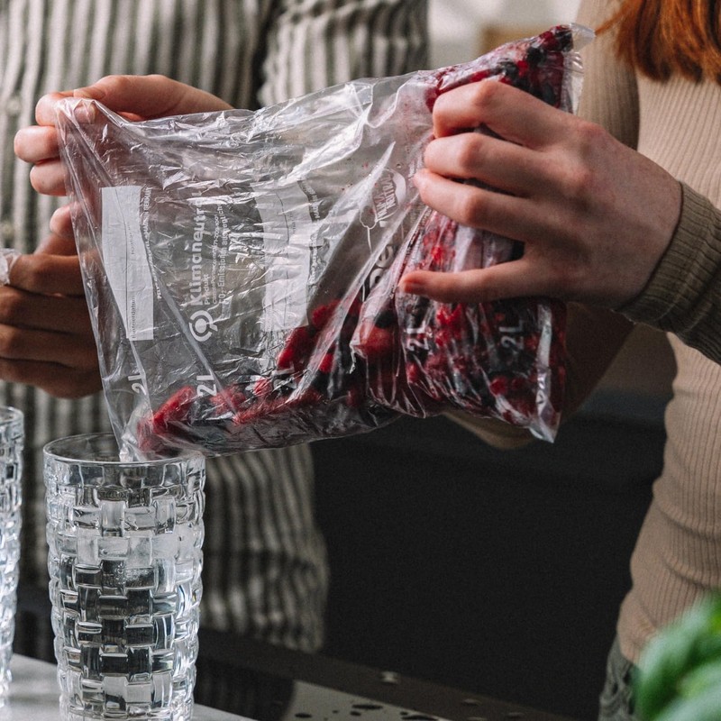 Pely Gefrierbeutel 1 Liter, Vorteilspackung 100 Stück, klimaneutral kompensiert, ideal