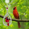 Cardinal Necklace for Women 925 Sterling Silver Red Cardinal Pendant