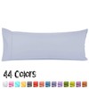 Nestl Body Pillow Cover Soft Pillowcase Lightweight Ice Blue Microfiber