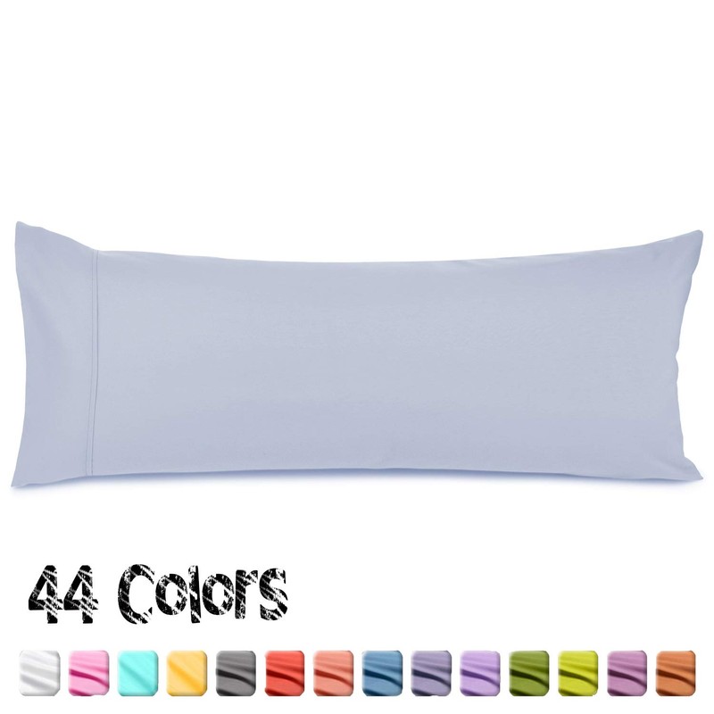 Nestl Body Pillow Cover Soft Pillowcase Lightweight Ice Blue Microfiber