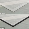 Trimold Carpet to Tile Floor Transition Strip, Black Self-Adhesive Threshold