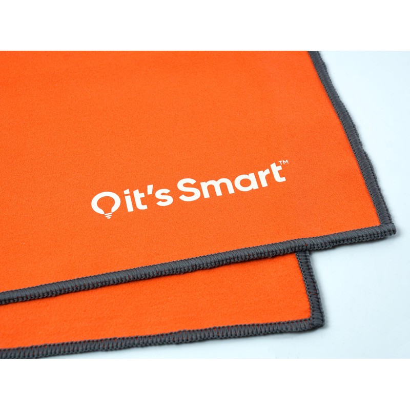 it's Smart Microfibre Travel Towel Orange (Medium) 140cm x 70cm