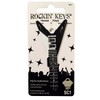 Rockin' Keys Black V Guitar Shaped House Key SC1