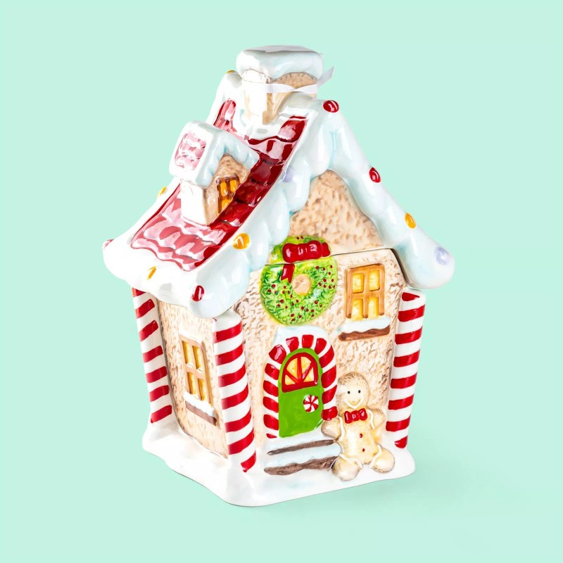 Potter's Studio Gingerbread House Cookie Jar 2.4 Qt.