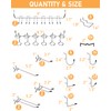 INCLY Pegboard Hooks Set for Hanging Tools, 206PCS Heavy Duty