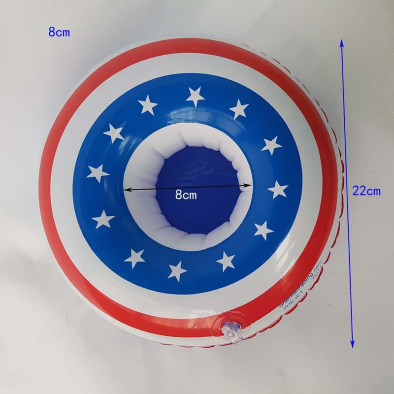 ORFOFE Star Pattern Floating Piece PVC Cup Holder Set for