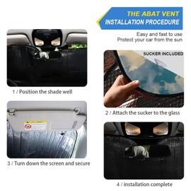 ALAZA Car Windshield Sun Shade Eagle Catching Prey Foldable Car Front Windshield Sunshade Blocks UV Rays Sun Visor Sun Heat Protection for Car Truck SUV to Keep Your Vehicle Cool,Large