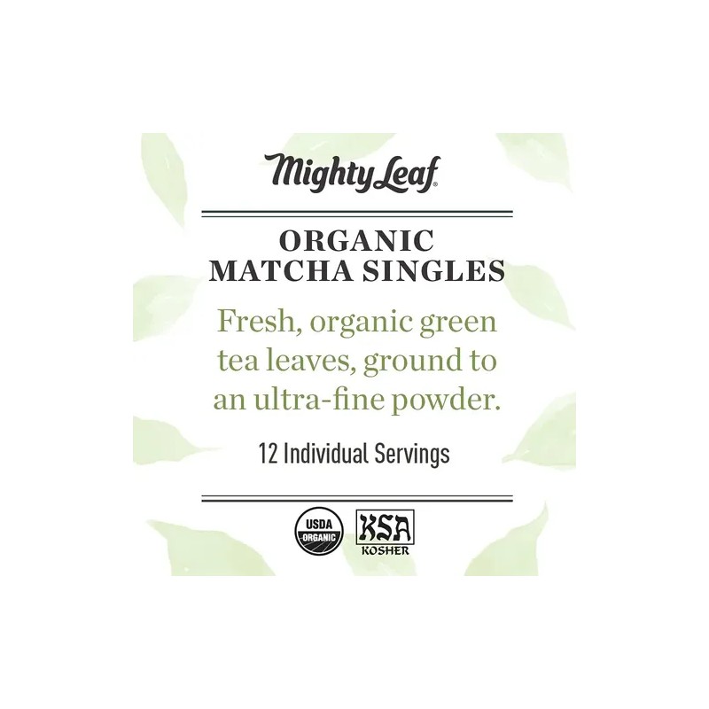 Mighty Leaf Tea, Té Verde Matcha Orgánico En Polvo -