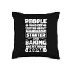 Baker Knead - Crust Dough Baking Sourdough Bread Throw Pillow