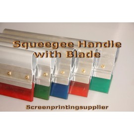 Gold-Up 20" Screen Printing Squeegee -Aluminum Handle with 65 Single Duro Blade