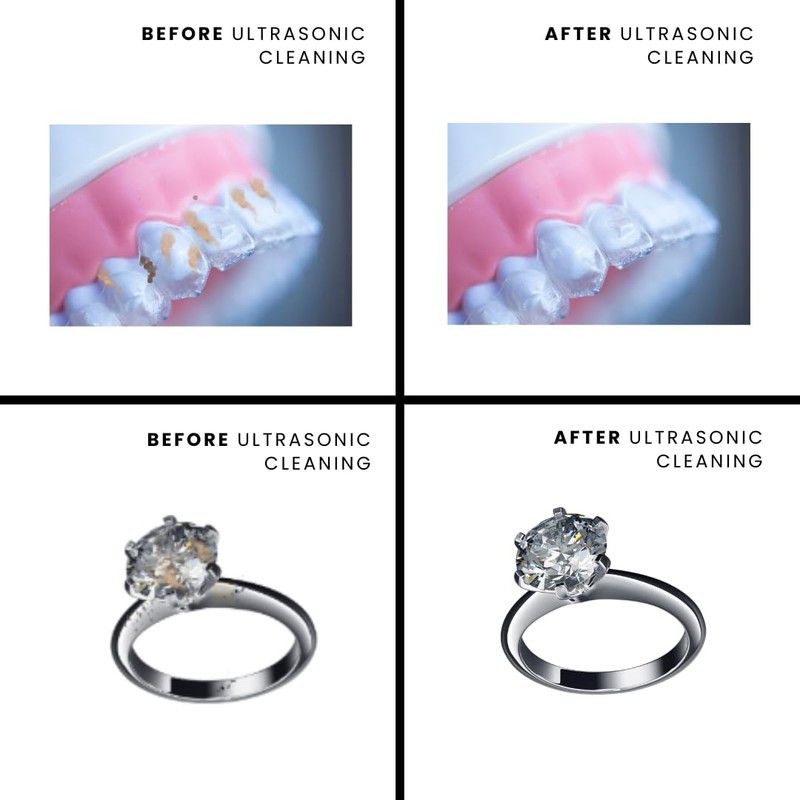 iSonic iSonic? Ultrasonic Jewelry Cleaner D1800-PW with Cleaning Solution Concentrate