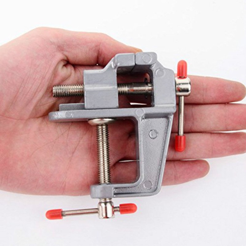 Sourcemall Small Desktop Vise Portable Bench Vise Mini Table Clamp