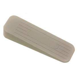 fiXte Deluxe Heavy Duty Non-Slip Rubber Door Wedge Stopper (1, Light Grey/Cream)