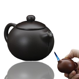 Creative Teapot Lighter, Refillable Butane Inflatable Lighter, Windproof Lighter, Cool Jet Flame Lighter, Torch Lighter, Birthday Party Camping Unique Men's Gift (No Gas)- Black