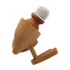 Bottle stopper with rubber ring as duck, in natural, dimensions