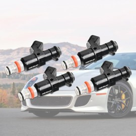 BIGREAT 16450RAAA01, 16450RADL61 4PCS Fuel Injectors Compatible with Honda CR-V CRV 2005-2009, Accord 2003-2007, Element 2003-2011 & Acura RSX 2005-2006, 2.0L 2.4L