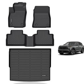 KELCSEECS Floor Mats & Cargo Liner Custom for Nissan Kicks 2025 2026 SR SV(Not fit S),All Weather Protection Anti-Slip TPE Floor Liners Full Set Nissan Kicks Accessories Black