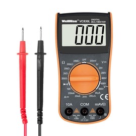 WellHise VC830L - Multímetro para instrumentos de medición, multímetro de visualización grande, serie VC A                                            