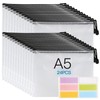 A5 Plastic Wallet, 24Pcs A5 Zip Wallets, Waterproof A5 Document