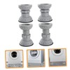 TEHAUX 2sets Adjustable Washing Machine Feet Pads Slip Stabilizer with